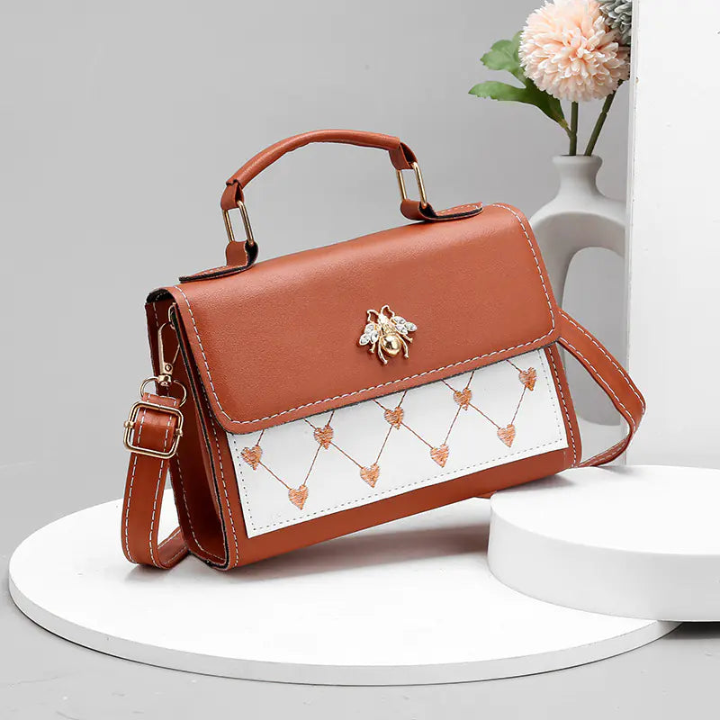 Women's Bee Messenger Shoulder Bag - Trendy Design