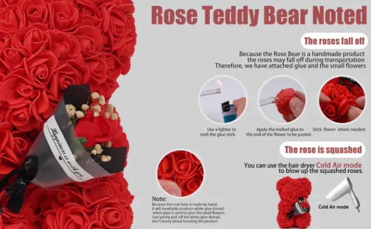 Eternal Rose Bear