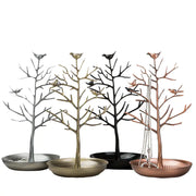 Metal Jewelry Display Stand with Bird Design