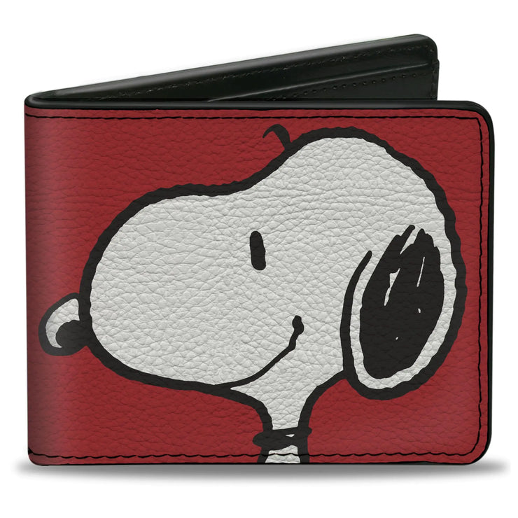 Snoopy Smiles Red Vegan Leather Wallet
