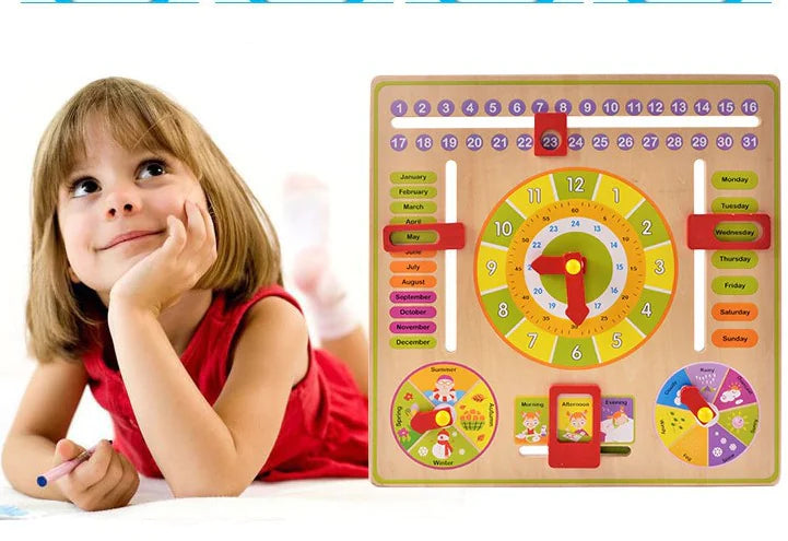 PlayTime Wooden Puzzle Clock