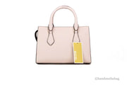 Michael Kors Sheila Small Powder Blush Vegan Center Zip Satchel