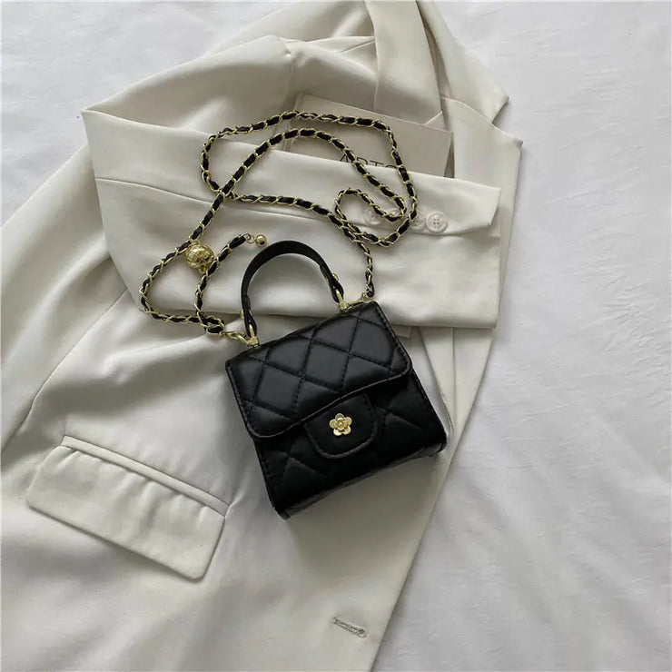 Small Square Crossbody Satchel Bag