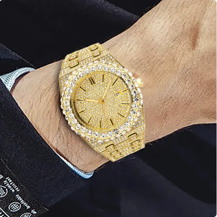 Men's  Starry Diamond Quartz Watch