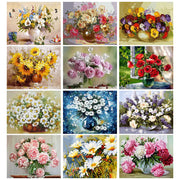 DIY 5D Diamond Painting - Flower Design