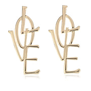 Punk Love Letter Dangle Earrings