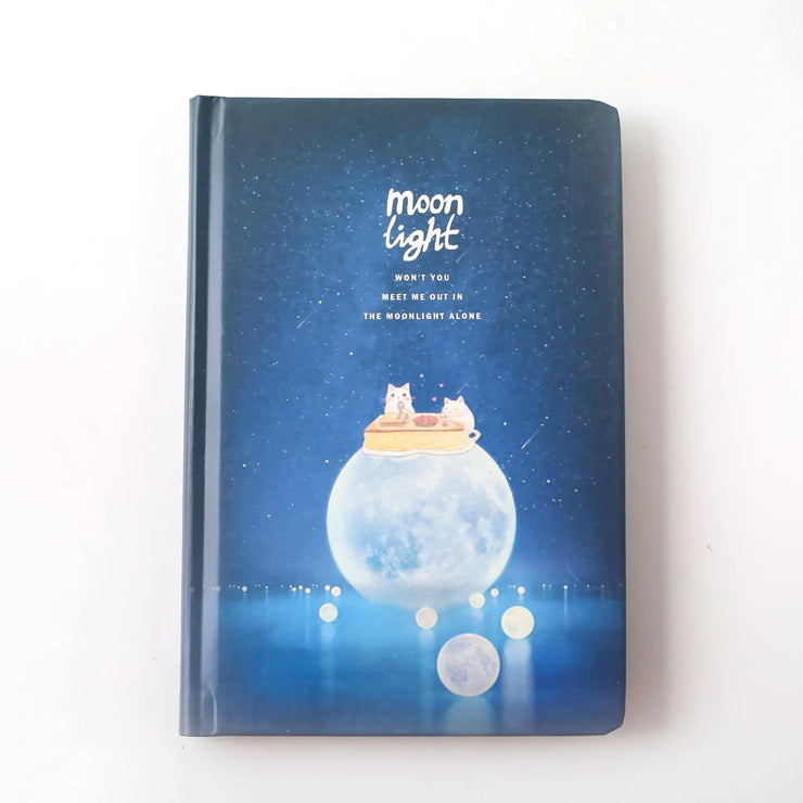Moonlit Night Notebook with Glow-in-the-Dark