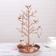 Metal Jewelry Display Stand with Bird Design