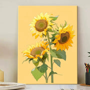 Golden Sunflower DIY Numeric Oil Painting Kit