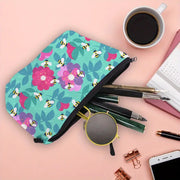 Cute Floral Bee Makeup Bag
