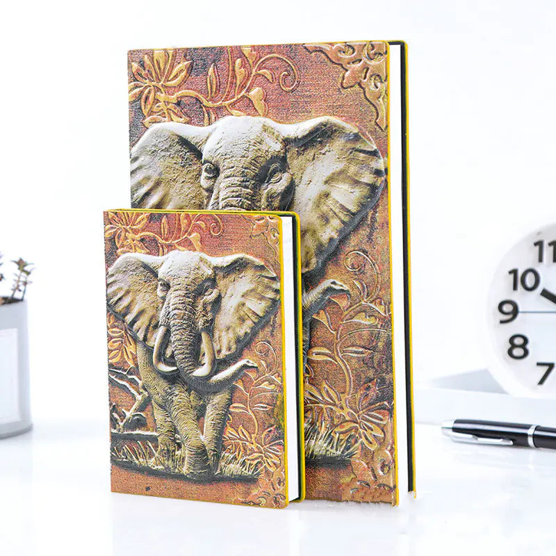 Vintage Embossed Leather Notebook