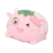 Strawberry Cow Snuggle Pillow 8”