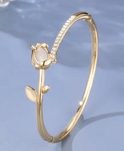 Graceful Opal Tulip Cuff