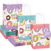 24PCS Donut  Thank You Gift Bags with Handles