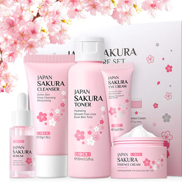 Sakura 5-Piece Hydrating Skincare Kit