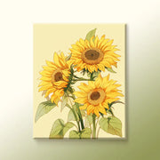 Golden Sunflower DIY Numeric Oil Painting Kit