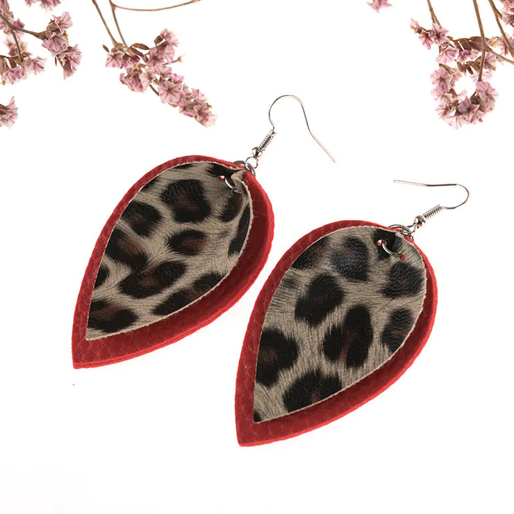 Leopard Dual-Sided Earrings