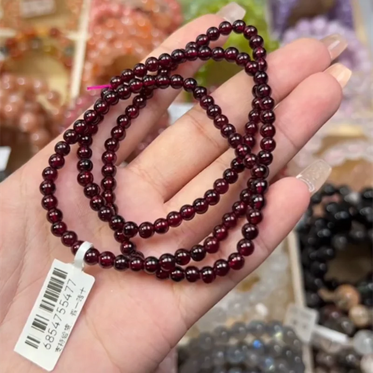 Unisex Fashion Garnet Bracelet - Adjustable Design