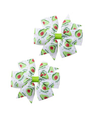 Avocado Bow Clips Set
