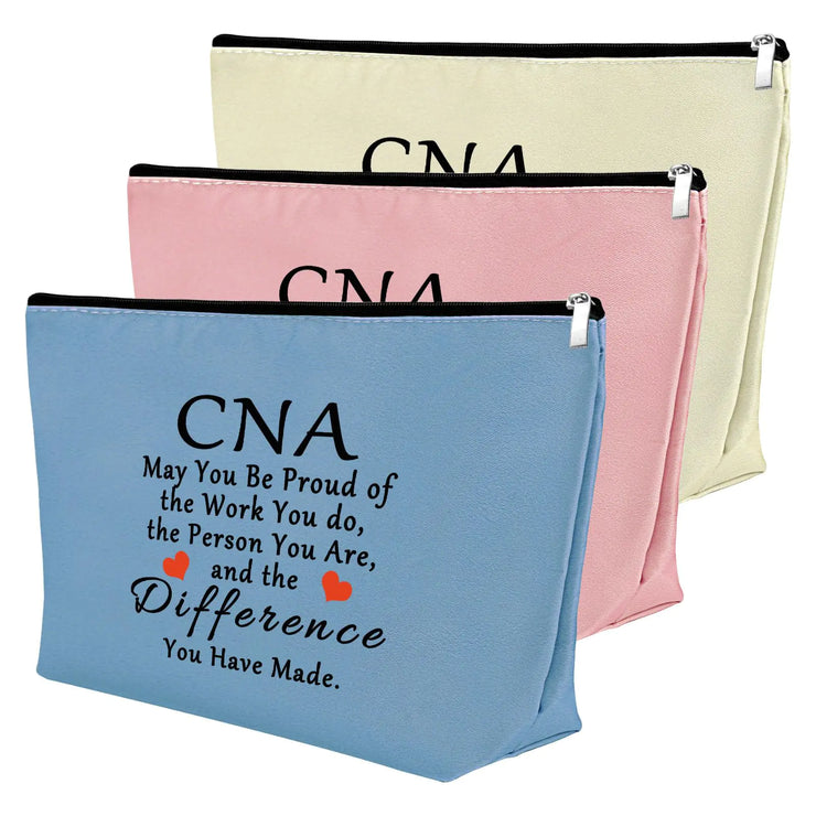 3PCS CNA Gift Certified Nursing Assistant Gifts Makeup Bag Gifts for CNA