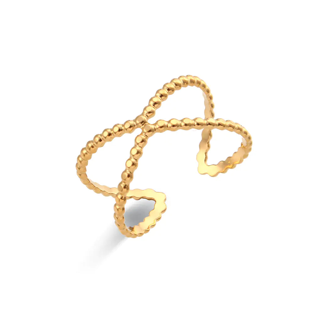 Geometric Stainless Ring