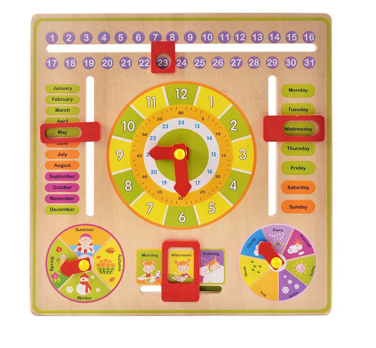 PlayTime Wooden Puzzle Clock