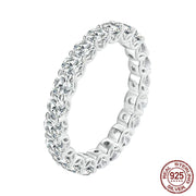 Openwork Pattern Moissanite Ring for Women