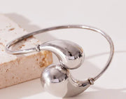 Yin Yang Bracelet Plated in 18K Gold (Single Piece)