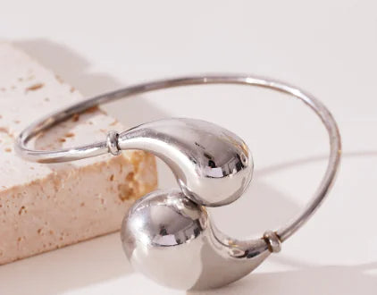 Yin Yang Bracelet Plated in 18K Gold (Single Piece)