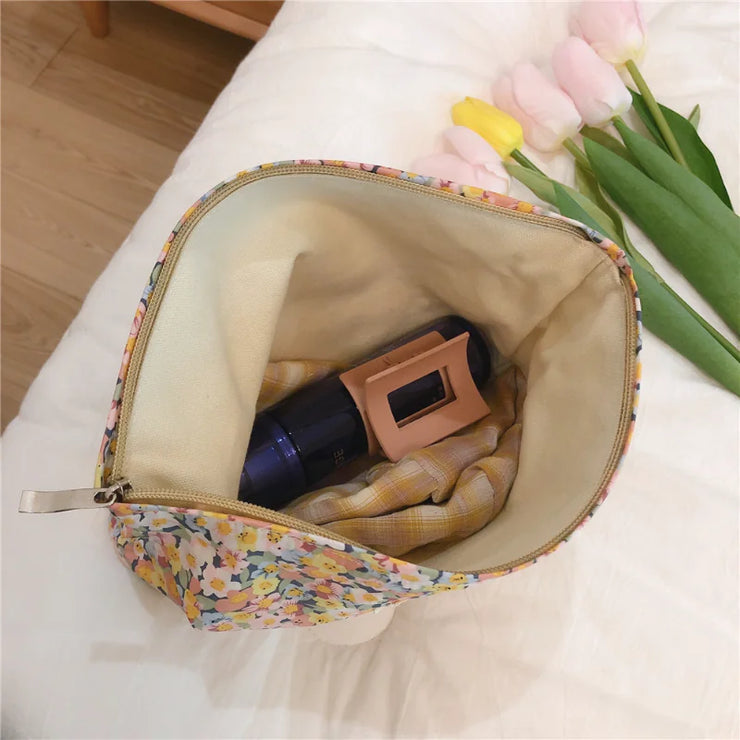 Floral Makeup Storage Bag for Travel