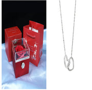 Elegant Rotating Rose Jewelry Box