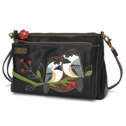 CHALA Chickadee Vegan Leather RFID Crossbody Bag - Black