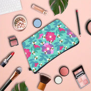 Cute Floral Bee Makeup Bag
