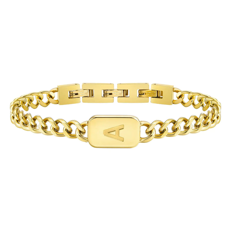 VNOX Personalized Gold Initial Bracelet