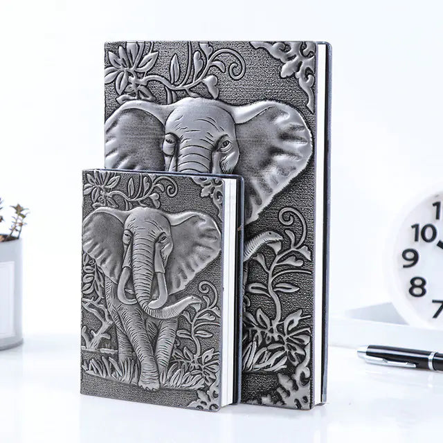 Vintage Embossed Leather Notebook