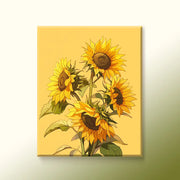 Golden Sunflower DIY Numeric Oil Painting Kit