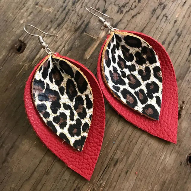 Leopard Dual-Sided Earrings