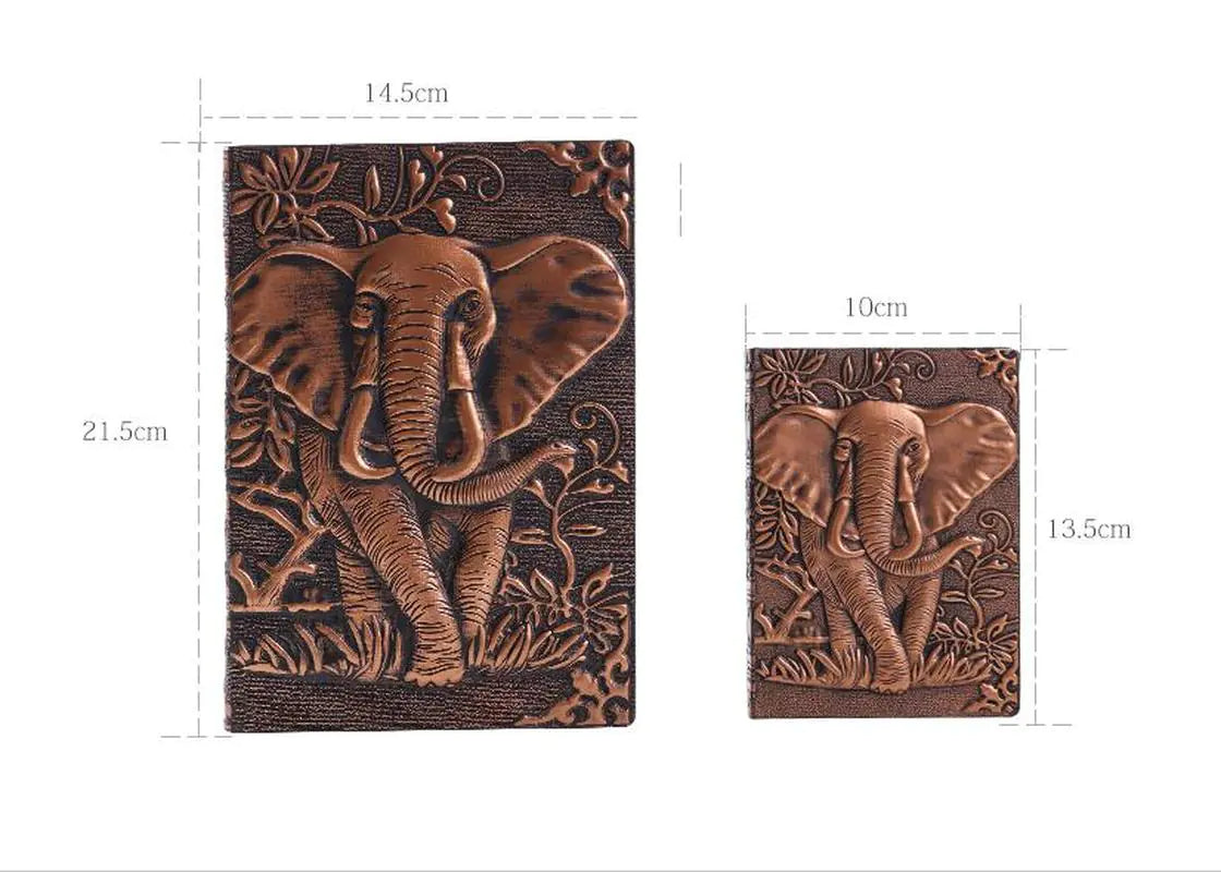 Vintage Embossed Leather Notebook