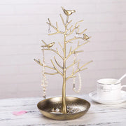 Metal Jewelry Display Stand with Bird Design