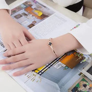 Rose Gold 18K Flower Clover Bracelet Jewelry