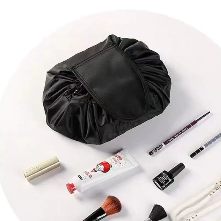 Stylish Drawstring Makeup Bag - Waterproof Travel Pouch