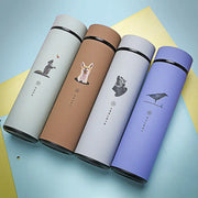 Stainless Steel Insulated Cartoon Travel Mug - Creative Gift