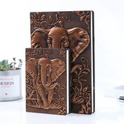 Vintage Embossed Leather Notebook