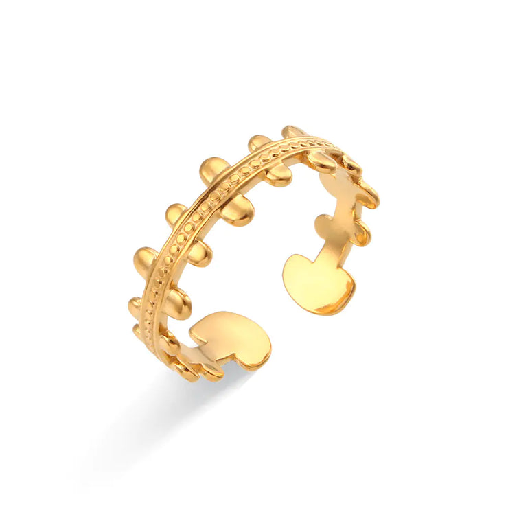 Geometric Stainless Ring