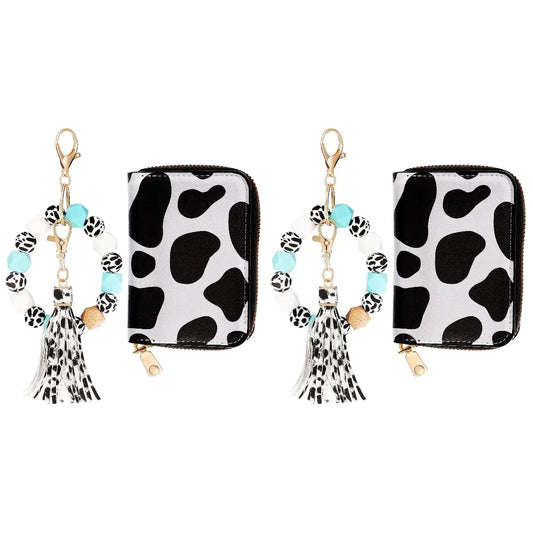 Fashion Cow Print Card Holder