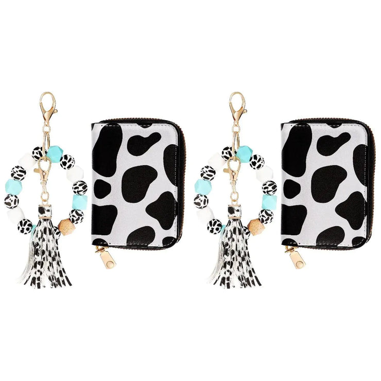 Fashion Cow Print Card Holder
