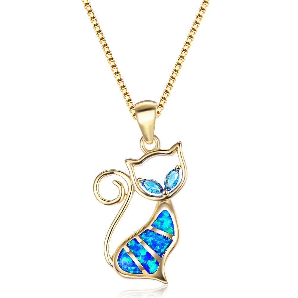 Cat Pendant Necklace