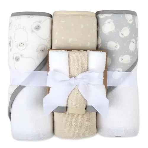 SnuggleSoft Baby Hooded Towel & Washcloth Set