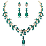 Green Gem Formal Jewelry Set