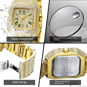 Square Diamond Quartz Watch
